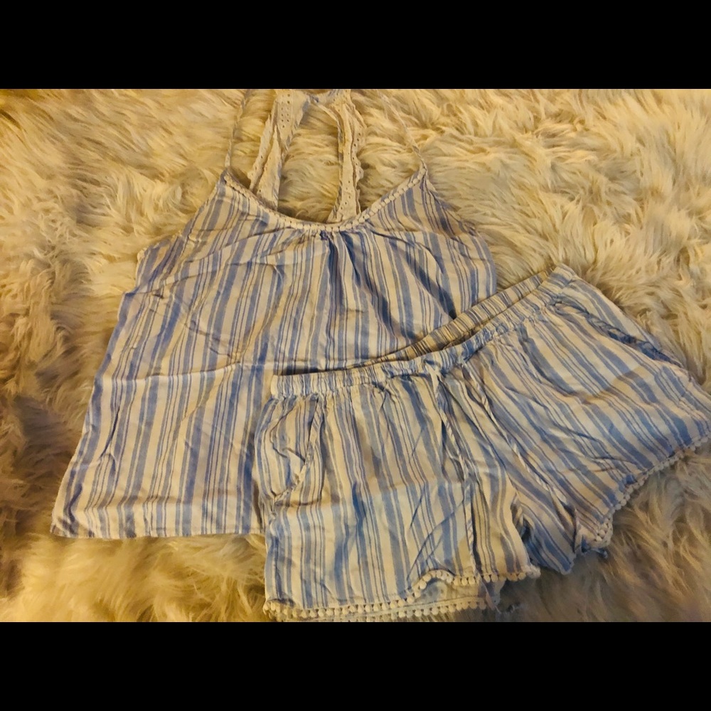 Striped pajama set